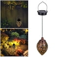 thumbnail image 2 of Moroccan Solar Lanterns Outdoor - Rechargeable Hanging LED Lights, IP65 Waterproof Hurricane Lamps for Garden, Front Porch, Pathway & Wedding Decor, 2 of 7