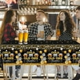 thumbnail image 3 of Beer Party Decorations,Black and Gold Happy Birthday Tablecloth for Men A Cold One for The Old One Plastic Tablecloth for 30th 40th 50th Birthday Cheers and Beers Party Supplies, 3 of 6