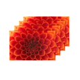 thumbnail image 4 of MKHERT Orange Flower and Beautiful Petals Placemats Table Mats for Dining Room Kitchen Table Decoration 12x18 inch,Set of 4, 4 of 4