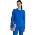thumbnail image 3 of Barco One 5409 Women's Perforated Princess Warm-Up Scrub Jacket New Royal L, 3 of 4