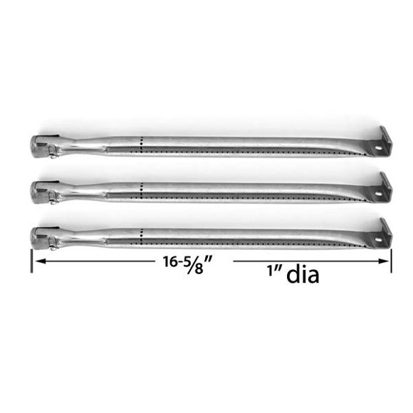 Replacement Grill Burner For BBQTEK GSF2818K, GSS3220JS, GBC1088WB, SRGG41009 & Presidents Choice 09011010PC, 09011042PC, 09011044PC, PC10011016, 324687, Gas Models-3PK