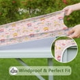 thumbnail image 6 of Fairy Tale Princess Pattern Square Fitted Tablecloth with Elastic Edge,Square Table Cover,Washable Elastic Table Cover for Home Kitchen Party Decor 34"x34", 6 of 6