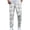 White, variant on UVEASISHA Plaid Dress Pants for Men Straight Leg Casual Business Trousers Elastic Waist Fashion Formal Suit Pants with Pockets Blue L