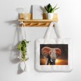 thumbnail image 5 of Easygdp Elephant Sunset in Kenya Plush Underarm Bag, Ladies Fluffy Shoulder Bag, Women Furry Tote Bag Y2K Plush Handbag for Autumn and Winter, 5 of 7