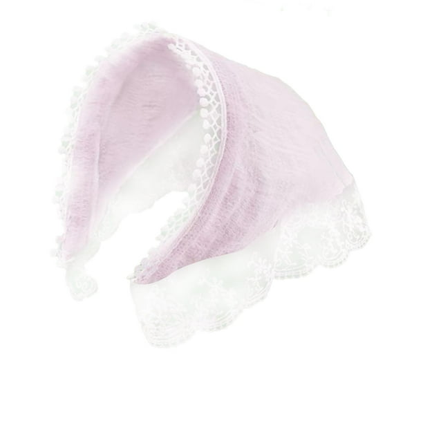 Bufanda triangular diadema pañuelo para El pelo decoración de festivales cosplay para niña Rosa Yinane