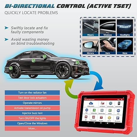LAUNCH X-431 PRO Star OBD2 Scan Tool, Bi-Directional Car Diagnostic Tablet Scanner,  Full System OBD2 Car Code Reader with 37+ Services, ECU Reset, CANFD, DoIP, FCA AutoAuth, 2 Years Free Update