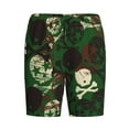 thumbnail image 4 of Fotbe Camouflage Skull Pajama Shorts for Men, Men's Pajama Bottoms, Sleepwear,Short Pajama Pants-, 4 of 9