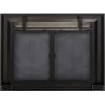 thumbnail image 5 of Pleasant Hearth Clairmont Fireplace Screen and Bi-Fold Track-Free Smoked Glass Doors - Black, 5 of 10