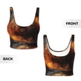 thumbnail image 5 of Lsque Cool Fire Lion Printed Women'S Sports Bra, Compression, Moisture Wicking, High-Impact Sports Bra For Women,Supportive sports bra-Medium, 5 of 9