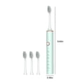 thumbnail image 3 of Cepillo de dientes eléctrico con 4 cabezales, temporizador de 6 velocidades, IPX7, nuevo cepillo de dientes eléctrico mejorado., 3 of 9