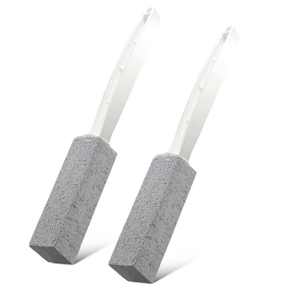 2 Pack Toilet Cleaner Hard,with Ergonomic Handle,Pumice Stone Toilet Remover,for Pool,Bathroom,Sink