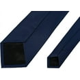 thumbnail image 4 of LAICAIW Men's Ties Solid Pure Color Plain Formal Black Ties For Men, 4 of 5