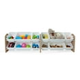 thumbnail image 4 of UNiPLAY Toy Organizer With 12 Removable Storage Bins, Multi-Bin Organizer for Books, Building Blocks, School Materials, Toys with Baseplate Board Frame (White), 4 of 8