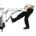 HTC HOR1038 200 Pound Capacity Fold Open Steel Outfeed 15 Roller