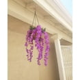 thumbnail image 5 of Sinhoon 6 Pack 3.75 Feet/Piece Artificial Fake Wisteria Vine Ratta Hanging Garland Silk Flowers String Home Party Wedding Decor (White), 5 of 7