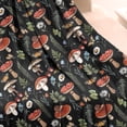 thumbnail image 3 of Red Mushroom Snail Black Pattern Blanket,Comfortable Soft Lamb Wool Throw Blanket,All Season,Warm Lightweight Blankets for Sofa Bed Couch Living Room Chair,50"x60", 3 of 4