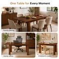 thumbnail image 4 of Hawsaiy Extendable Dining Table Set for 4, Upholstered Dining Chairs, Farmhouse Kitchen Dining Room Set, Hidden Leaf Dining Table Seats 6-8, 4 of 8