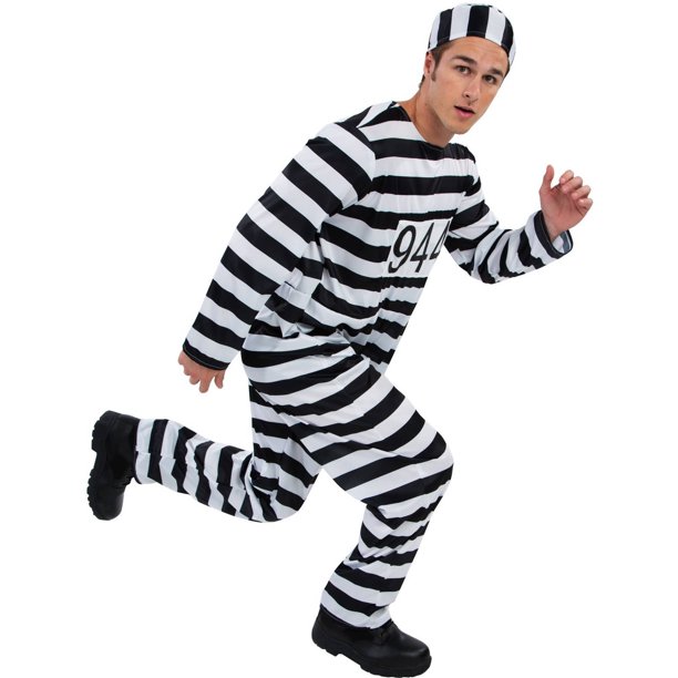 Convict Men's Adult Halloween Costume