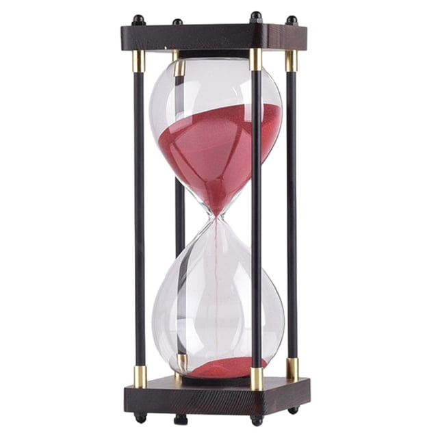 Reloj de arena de 30 minutos, decoración del hogar para niños, temporizador de reloj de arena, nuevo rojo