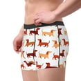 thumbnail image 2 of Pofeuu Dachshund Walking Print Men’s Boxer Briefs, Moisture-Wicking Underwear, Regular,Trunk-Large, 2 of 5
