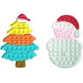 thumbnail image 1 of Set de juguetes juguetones HUOGUO, árbol de Navidad, muñeco de nieve, alivio del estrés, 1 of 4