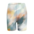 thumbnail image 5 of Tie Dye High Waisted Scrunch Shorts Women Stretch Tummy Control Yoga Biker with Elastic Waist Athletic Workout Shorts, 5 of 5