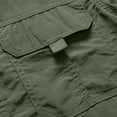 thumbnail image 5 of CQONEPT Men's Long Sleeve Tactical Shirt Ripstop UPF 50+ Top Breathable Button Down Outdoor Hiking Clothes with Pockets Army Green 4XL, 5 of 7
