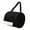 Black, variant on SEANATIVE Mushroom Leaves Round Tissue Holder Bag Washable Round Tissue Organizer Bag for Outdoor Camping Car Paper Organizer Dispenser Lightweight Tissue Box Cover Decoration