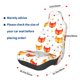 thumbnail image 3 of Fotbe Cute Fox with Heart Funda para Asiento de Auto con Estampado – Impermeable y Antisudor – Ajuste Universal, Lavable a Máquina, Antideslizante (1 Pieza), 3 of 5