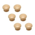 thumbnail image 2 of Pomos de madera para armarios, tiradores para muebles de cocina, tiradores para cajones y tiradores para tocadores. 6 piezas redondas convexas., 2 of 9