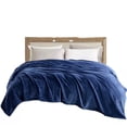 thumbnail image 3 of Soft Blanket Solid Color Coral Fleece Plush Microfiber Blanket, 3 of 7