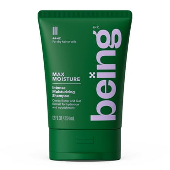 being MAX MOISTURE Intense Moisturizing Shampoo with Cocoa Butter and Oat Extract, 12 fl oz