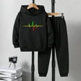 thumbnail image 3 of Tiijoy Big Boys 2Pcs Outfits Long Sleeve Hoodie Sweatpants Sports Sweatsuit, Sizes 9-10, 3 of 3