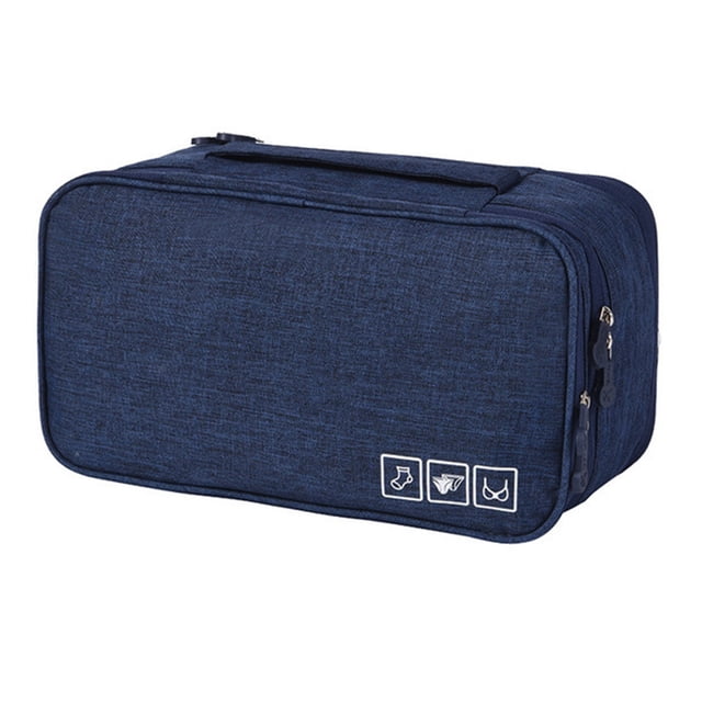 Bolsa de viaje multifunción para organizar ropa interior, bolsa de almacenamiento portátil para sujetadores, calcetines, lencería, cubo, neceser, verde oculto