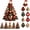 Gingerbread, variant on Kiaxzid DIY Quilted Christmas Tree Kit, 3D Quilt Kits for Beginners, Elf | 3D Padded Sewing Project Patchwork Craft Kitswith Fabric and Pattern, Creative DIY Gift for Adults Beginners