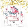 thumbnail image 2 of Darling Souvenir White Birthday Invitation Card Printable Elegant Fill or Write In Blank Party Invites 28 Pcs 5 x 7 Inches, 2 of 5