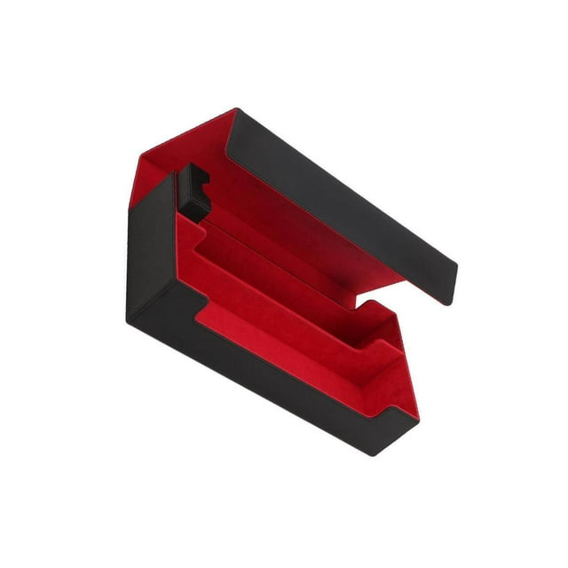 facefd 550 CARD CASE + Divider-Trading Card Deck Box Box Card Case Holds 405x200x90mm Black Red