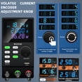 thumbnail image 4 of Kuaiqu 30V 10A DC Power Supply Variable Bench Power Supply, Colour 4-Digit LCD Display,Encoder Knob and Output Switch Model SPPS3010D, 1 Pack, 9.4" x 3.3" x 5.9", 4 of 12