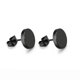 thumbnail image 5 of Juego de 6 pares de pendientes negros de acero inoxidable con forma de aro para hombre y mujer, estilo gótico, con forma de cruz, estilo hip hop, 1 juego (6 pares), 5 of 5