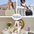 thumbnail image 2 of Elouva Toiletry Bag, Elouva Large Capacity Travel Cosmetic Bag, 4-in-1 Puffy Multi-Functional Toiletry Bags. Portable Waterproof Open Flat Organizer Bags, Can be Taken on Board (Pink), 2 of 8