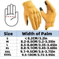 thumbnail image 2 of Guantes de Piel sibewora Amarillo con Pantalla Táctil para Motociclista Enduro para Hombre, 2 of 7