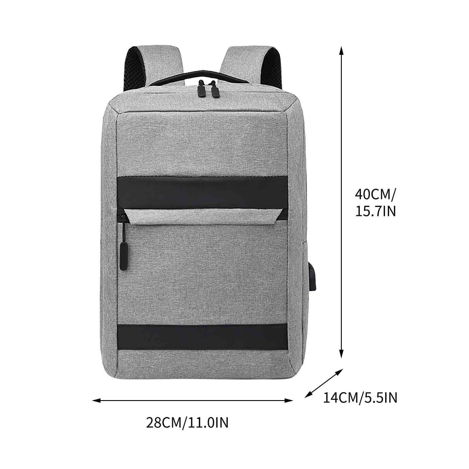 Men Backpack 15.6 In USB Charging Laptop Computer Bag Casual Business