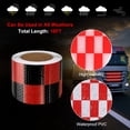thumbnail image 3 of Uxcell Reflective Tape, Self-Adhesive Trailer Reflector Tape Waterproof Warning Sticker Red Black 2 Inch x 16 Feet, 3 of 6