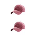 thumbnail image 3 of Minnieouse Gorra de béisbol para amantes del algodón en primavera 2020, gorra informal, Snapback, ajustable, transpirable, sombreros sólidos para vino rojo 2piezas Minnieouse CBP032087, 3 of 5