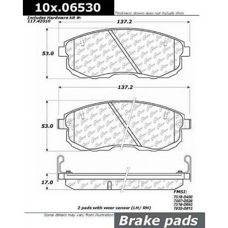 Centric (103.06530) Brake Pad, Ceramic