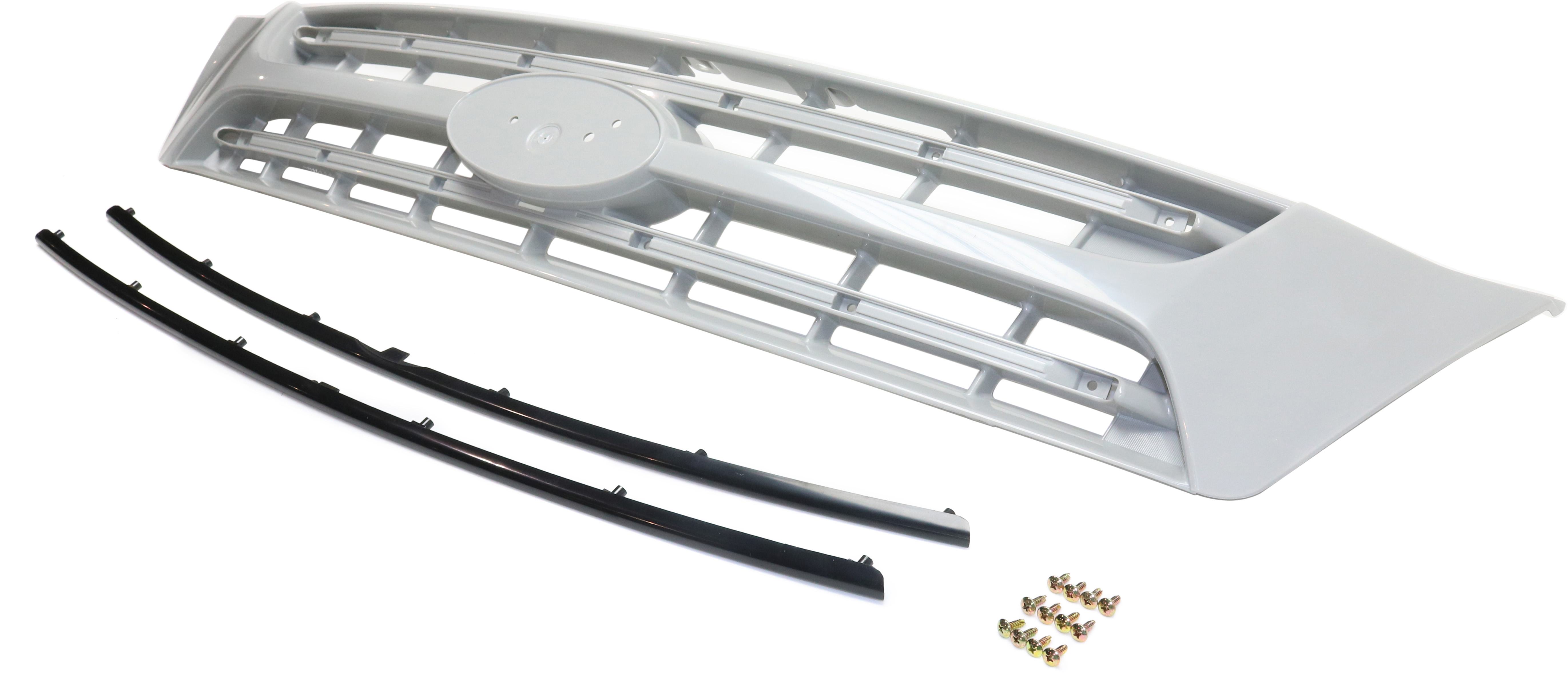 Grille Assembly Compatible With 2006-2010 Kia Sedona Upper Gray Shell and Insert