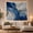Blue Marble River, variant on Blue Marble Pattern with Gold Veins on Polished Stone, Serene Abstract for Modern Art Lovers, Decorative Wall Art, Housewarming Gift, Tapestry Wall Hanging for Bedroom and Living Room