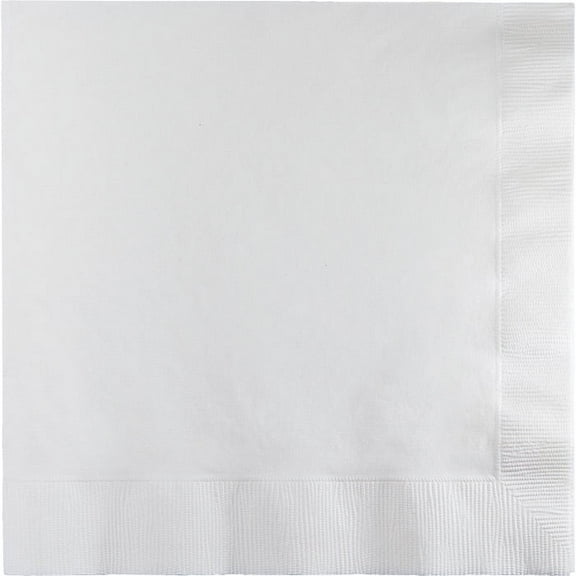 600 Count Bulk Pack White 2 Ply Luncheon Napkins