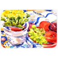 thumbnail image 2 of Caroline's Treasures Apples, Plums and Grapes with Flowers Kitchen/Bath Mat, 2 of 2
