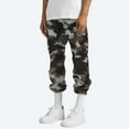 thumbnail image 5 of Blekii Men's Camouflage Print Cargo Pants, Elastic Waist Tapered Leg Utility Trousers, Casual Outdoor Pants with Multiple Pockets, Durable Fabric for Hiking Or Work, Functional, 5 of 8